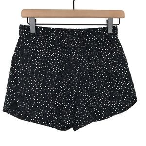MADEWELL Black and White Polka Dot Pull On Dolphin Shorts XXS